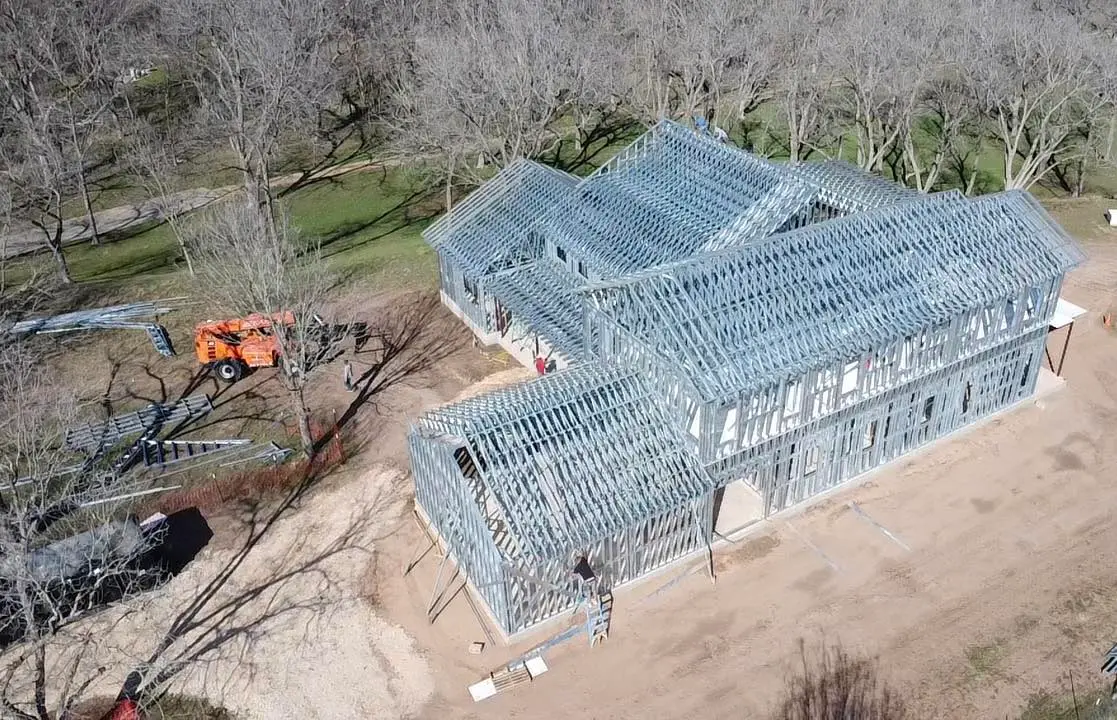 Trinity Construction commercial ground-up construction site